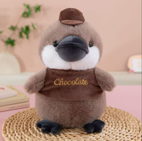 Juguete de Peluche de Ornitorrinco Bebé con Gorro Pequeño