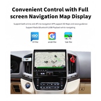Unidad Principal de Radio Estéreo con Reproductor Multimedia Android y Navegación GPS para Coche de 10.25 Pulgadas para Toyota Land Cruiser LC200 2008-2021 con DSP y RGB
