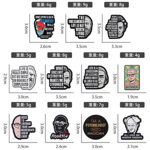 Groothandel Brief Inspirerend Zeggende Motiverende Zin Metal Celebrity Badges Broches Positieve Motivatie Emaille Reversspeldjes - Product Image 4