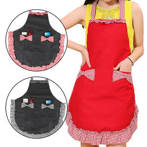 ロングタイ使用人コスプレコスチュームハロウィーンメイド衣装ビブエプロン女性かわいいレトロなラブリーボウノットキッチン - Product Image 6