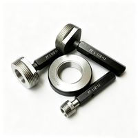 Jeu de jauges annulaires filetées haute précision PT 1 1/2-11 GO NOGO en acier GCr15, précision 0,01 mm, marque Rnh, garantie 1 an