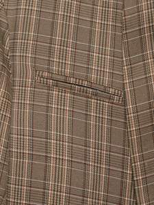 Womens 2026 Spring Plaid Blazer Stand Collar Casual Jacket European American Fashion Tailored <strong>Suit</strong> Coat <strong>Ladies</strong> Office Business - Product Image 5