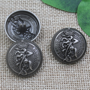 Nhà Sản Xuất Chất Lượng Cao 25 Mét Mô Hình Ngựa Hợp Kim Kim Loại Shank Tay May Nút Cho Áo - Product Image 3