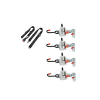 Kit de système de ceintures de retenue d'arrimage de véhicule pour fauteuil roulant rétractable