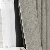 Rideau jacquard occultant à 100 % en chenille texturée épaisse de qualité commerciale, teint en fil, pour projets de décoration hôtelière