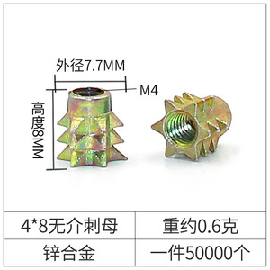 Modern Zinc Alloy Band Pricked Cap Nut Sharp Tip for Kitchen Living Room Home Office School Hospital Pre-Installed Kitchen Nut - Product Image 6