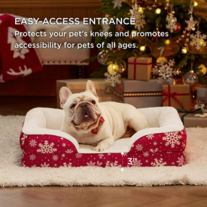 Couleur personnalisée petit coussin pour animaux de compagnie doux motif d'impression <span class=keywords><strong>neige</strong></span> jour de noël mignon <span class=keywords><strong>chien</strong></span> tapis chat coussin adulte <span class=keywords><strong>chien</strong></span> lit pour chiens chiot - Product Image 2