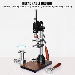 Máy pha cà phê <span class=keywords><strong>Espresso</strong></span> bằng tay kiểu cần gạt, có đế gỗ, điều chỉnh áp suất, thân bằng thép không gỉ - Product Image 2