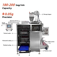 Machine d'emballage verticale automatique à 6 voies pour le remplissage et le scellage de sachets à 4 côtés, avec moteur pour matériaux liquides/pastés