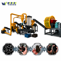 Ligne de production de recyclage de pneus certifiée CE au meilleur prix, ligne de production de particules de caoutchouc, accepte les commandes OEM et ODM