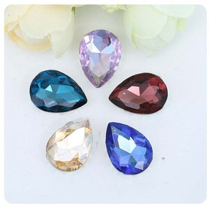 Adornos de Cristal con Forma de Gota de Agua, Pequeños, Plateados, para Decoración de Teléfonos, Accesorios de Joyería DIY - Product Image 1