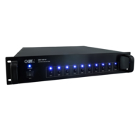 Système OBT-8012 Pa Sélecteur d'alarme incendie matriciel 10w Sélecteur de haut-parleur 10 zones Système de sonorisation