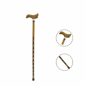 Muletas de grifo, muletas antideslizantes ligeras Retro, muletas de madera duraderas para senderismo, punta de goma, palo de madera para montaña <span class=keywords><strong>92</strong></span> - Product Image 3