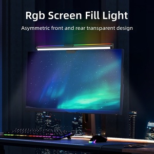 Barra Luminosa RGB per Monitor, Lampada da Scrivania a LED Dimmerabile con Design Asimmetrico, Alimentata via USB, per Gaming e Lavoro d'Ufficio - Product Image 3