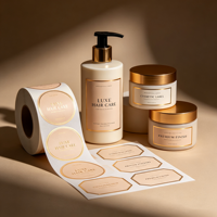 Étiquettes personnalisées imprimées pour bouteilles de cosmétiques de soins personnels, autocollants personnalisés adhésifs
