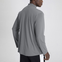 T-shirts de sport pour hommes grande taille personnalisés de haute qualité, à manches longues, séchage rapide, extensibles dans les quatre sens, pour la gym et le fitness, collection automne-hiver