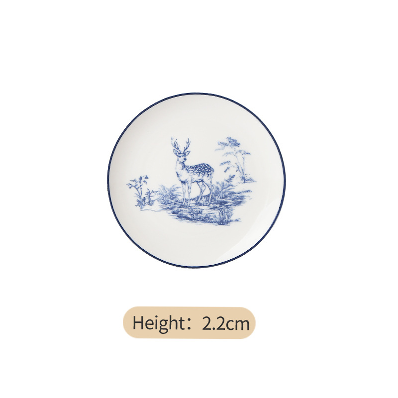 Assiette plate de 7 pouces