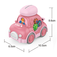Jouet taxi à friction, dessin animé, à inertie, bleu, vert, rose, orange, BS EN71 ASTM CPSIA CE UKCA, cadeau pour enfants