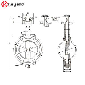 Ductile Iron Nickel Plated Pinless <strong>Butterfly</strong> <strong>Valve</strong> with Handle Lever Convenient Access <strong>Butterfly</strong> <strong>Valves</strong> - Product Image 5
