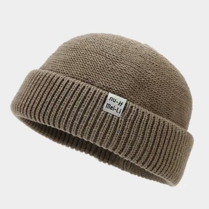 Gorro de punto estilo coreano para hombre, diseño de piel de melón, moderno, hip hop, versátil, para clima frío, gorro de inquilino con letras, otoño-invierno - Product Image 1