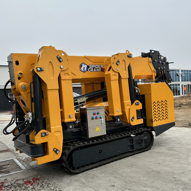 Mini Telescopic Booms Clawer Spider Crane Price Crawler Crane With Clamshell Bucket