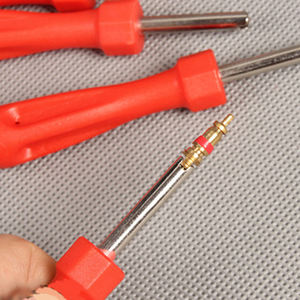 Valvola di accesso 410A nucleo 1/4 mare in ottone con facile impugnatura in plastica - Product Image 5