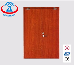 ZHTDOORS ben noti produttori cinesi bianco interno di un'ora tagliafuoco porte in rovere con vetro EN Standard - Product Image 3