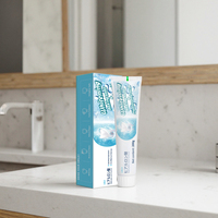 Dentifrice au bicarbonate de soude en gros 200g, jaune et anti-taches, saveur menthe double, pour une haleine fraîche