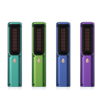 Mini brosse lissante pour cheveux, bigoudi à cheveux sans fil, fer plat facile à transporter, de voyage