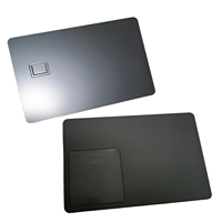 Carte atm en métal vierge à gravure personnalisée avec carte bancaire en acier nfc carte de débit en métal