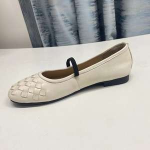 Chaussures de ballet Mary pour femmes, souples, plates, tressées, à bout rond, style ballerine, pour la conduite, grandes tailles, personnalisables avec logo - Product Image 3