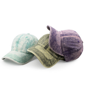 Cappello in denim lavato, berretto con visiera, berretto da baseball morbido con tesa larga, casual, versatile e facile da abbinare. - Product Image 2