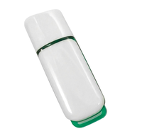 Unidad Flash USB de Plástico de 32 GB USB 3.0 Compatible con Windows/Mac con Tapa Antipérdida Blanca