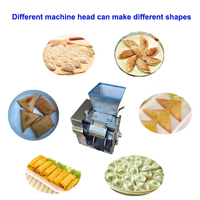 Machine automatique pour la fabrication de raviolis, empanadas, momos, wontons, avec moules multiples interchangeables, 4800P/H, machine portable pour samosas et rouleaux de printemps