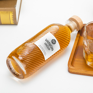 Alta calidad redondo transparente 375ml 500ml pedernal vacío vodka licor <span class=keywords><strong>Gin</strong></span> Ron Tequila licores botellas de vidrio con tapa en T - Product Image 1