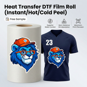 जिनलोंग कारखाने dtf ट्रांसफर फिल्म 30 सेमी 45 सेमी 60 सेमी डबल पक्षीय 75u हीट ट्रांसफर - Product Image 1