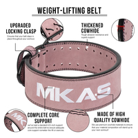 LADYGLOW Vente en gros Ceinture d'haltérophilie en cuir unisexe personnalisée 10mm pour l'entraînement de gymnastique Ceinture d'haltérophilie large en cuir de vachette