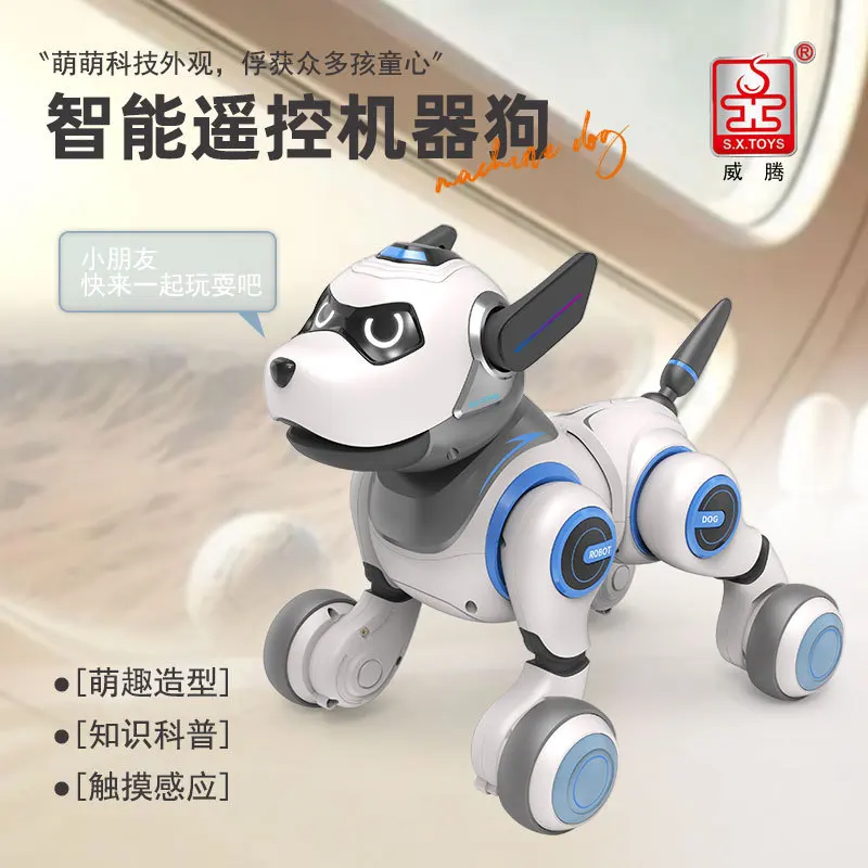 Interactive Puppy Robot Toy with Light & Sound for Kids