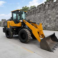 Mini-chargeuse sur pneus 3,5 tonnes 4x4 Diesel Moteur Weifang Compacte avec godet de 0,78 m, attache rapide, PLC, engrenage haute efficacité pour l'agriculture