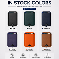 Support de téléphone magnétique pliable avec porte-cartes et blocage RFID, compatible MagSafe, vente en gros OEM ODM