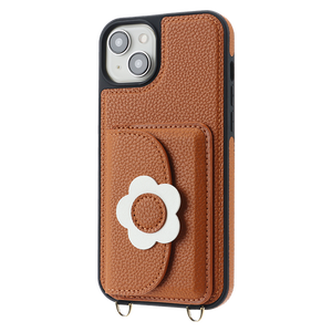 Funda Tipo Cartera con Correa Cruzada para <span class=keywords><strong>iPhone</strong></span> 13 <span class=keywords><strong>Pro</strong></span> Max/14 <span class=keywords><strong>Pro</strong></span>/15/16, Diseño Floral - Product Image 4