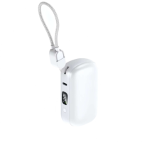 Nouveaux produits en gros en promotion : Mini batterie externe portable en alliage PD22.5W à charge rapide 10000mAh avec câble pour téléphones