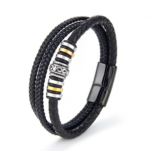 High Quality Wholesale Fashion Multi Layer Genuine Leather <b>Bracelet</b> - Product Image 1