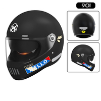 Casque de moto intégral aérodynamique DOT avec double visière, lentille PC anti-rayures, pare-soleil interne, ABS EPS, équipement de course