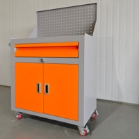 Chariot de rangement robuste pour outils de laboratoire et d'atelier, armoire roulante en acier avec tiroirs et roulettes