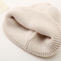 Gorro de punto de invierno con logotipo personalizado al por mayor, gorro cálido, suave y cómodo para niños y niñas