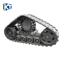 Kits de conversion de châssis triangulaire en acier avec chenilles en caoutchouc de marque Juexin pour moissonneuses-batteuses 4077HD 4088 – Vente en gros