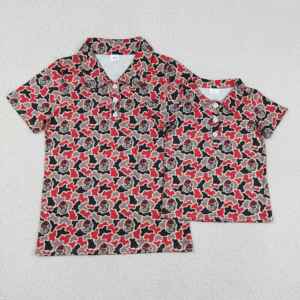 Polo à manches courtes pour enfants et adultes, collection RTS Boutique, thème Journée de Match, Baseball, Golf, Équipe Universitaire, Mascotte, pour la famille - Product Image 2