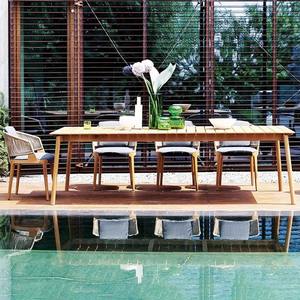 Silla de Jardín de Madera Maciza, Diseño Minimalista, Muebles de Exterior Duraderos - Product Image 2