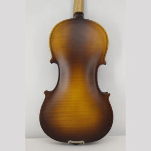 Pabrik Tongling Grosir Kayu Lapis Alami Flame Violin 4/4 Tingkat Pemula - Product Image 3